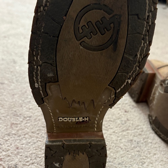 Double H Red and Brown Men's Boots - Picture 5 of 6